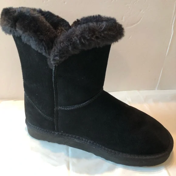 Style & Co. Black Ankle Boots with Buckle Detail - Picture 4 of 11